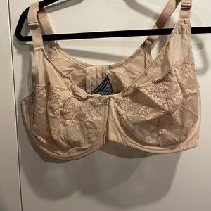 Ashley Graham Lace Underwire Bra - Tan